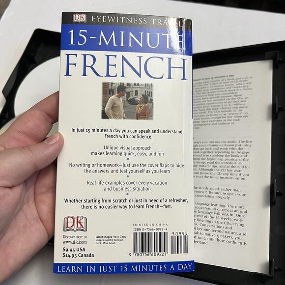 15 Minute French Eyewitness Travel Complete Course Caroline Lemoine Book And CDs - Picture 4 of 8